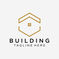 custom homes logo design concept with simple, minimalist and modern styles