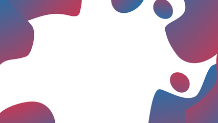 Beautiful abstract blue background with gradient rainbow blob, fluid, liquid, like lava lamp. Vector illustration for card, party, design, flyer, poster, decor, banner, web, advertising.