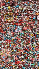 Close-up of the Seattle Tacoma Gum Wall