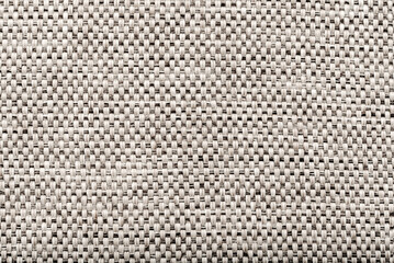 Texture of light gray fabric. Material with stripes and scars