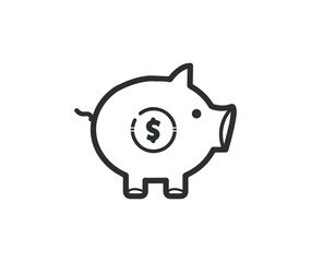 Piggy, bank, savings icon