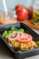 Cheeseburger Pizza Chicken