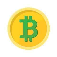Simple illustration of bitcoin cash coin Concept of internet cryptocurrency