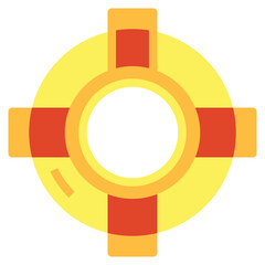 lifesaver flat icon style