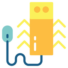 software bug flat icon style
