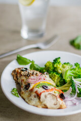 Veggie Supreme Pizza Chicken