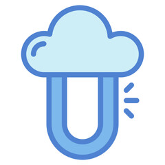 private cloud two tone icon style
