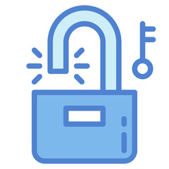 unlocked two tone icon style