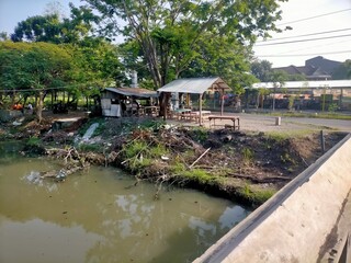Small river in the village
