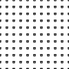 Square seamless background pattern from geometric shapes. The pattern is evenly filled with big black instant noodles symbols. Vector illustration on white background