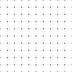 Square seamless background pattern from black samurai symbols are different sizes and opacity. The pattern is evenly filled. Vector illustration on white background