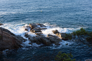 Rocks in the sea, Catalan Costa Brava, Mediterranean Sea