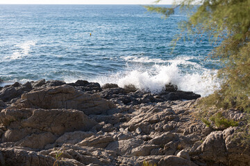 Rocks in the sea, Catalan Costa Brava, Mediterranean Sea