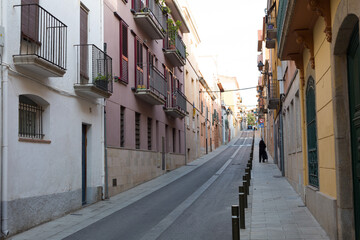 street of the catalan town of Sant Feliu de Guixols