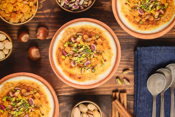 Arabic Cuisine; Traditional Egyptian dessert 