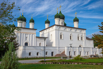 Fototapeta na wymiar Trinity Cathedral on the territory of the Kremlin. Astrakhan