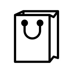 shopping bags icon in trendy flat design