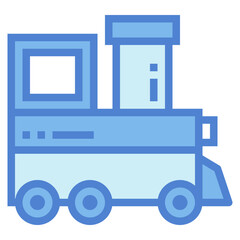 train two tone icon style