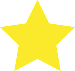 vector yellow star icon	