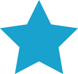 vector light blue star icon	