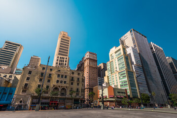 View of Tall Buildings in Sao Paulo City Downtown