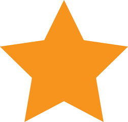 vector orange  star icon
