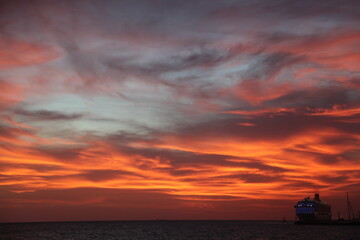 Karibischer Sonnenuntergang
