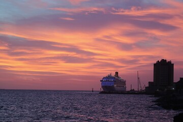 Karibischer Sonnenuntergang