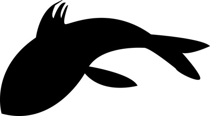 silhouette of a fish