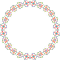 Beautiful illustration of a decorative ornament abstract colorful floral frame with golden ornament confetti with floral elements for wedding and birthday and festival