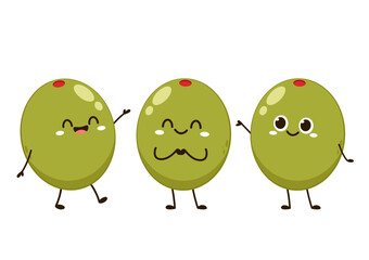Olive pickled vector. Olive pickled character design. wallpaper.