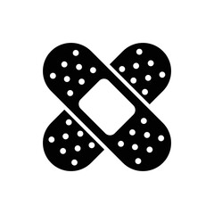 band aid plaster icon design vector template