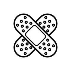 band aid plaster icon design vector template