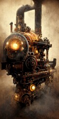 Plakat Steampunk machine