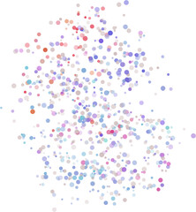 Transparent bokeh overlay, confetti background