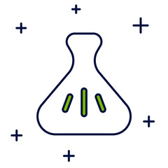 Filled outline Dumpling icon isolated on white background. Traditional chinese dish. Vector