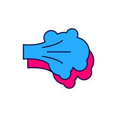 Obraz premium Filled outline Paint spray icon isolated on white background. Vector