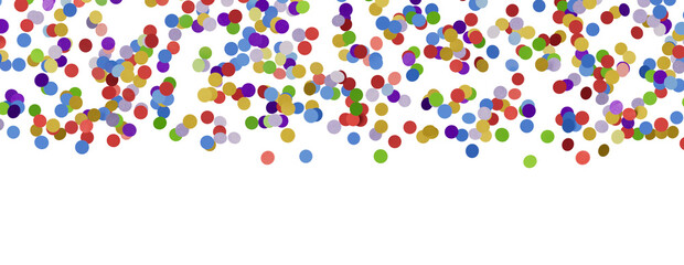 3D animation of exploding confetti