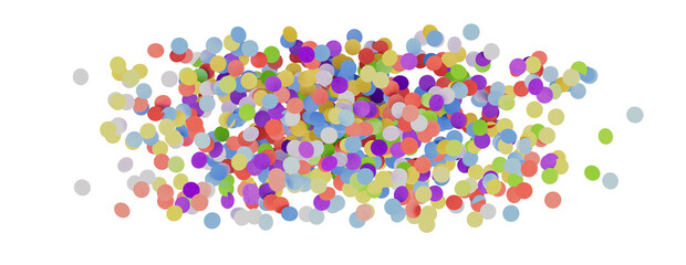 Multicolor confetti abstract background with a lot of falling pieces