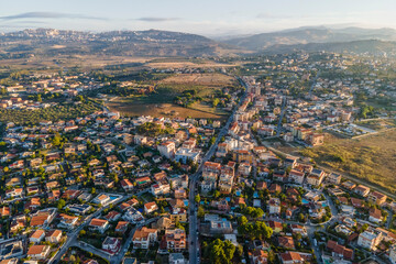 Aerial view of San Leone, Agrigento, Sicily, Italy.