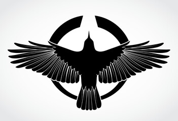 crow bird silhouette symbol