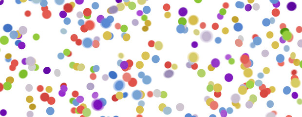 Multicolor confetti abstract background with a lot of falling pieces, isolated