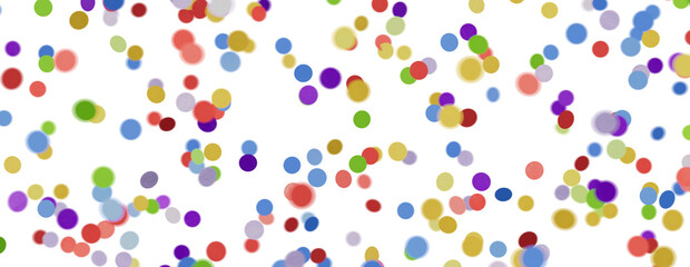Multicolor confetti abstract background with a lot of falling pieces, isolated
