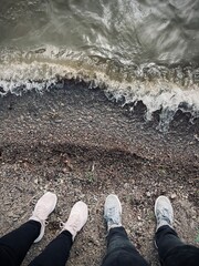feet on the beach