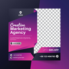 Digital marketing social media post web banner