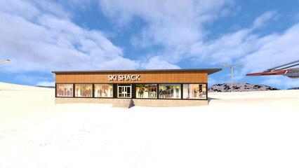 Naklejka premium スキー場