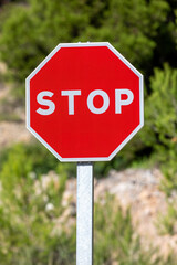 Road Sign: Stop Sign on pole