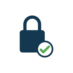 padlock icon vector logo template