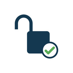 padlock icon vector logo template