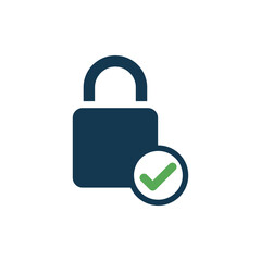 padlock icon vector logo template